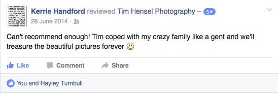 Review of wedding photography by Tim Hensel