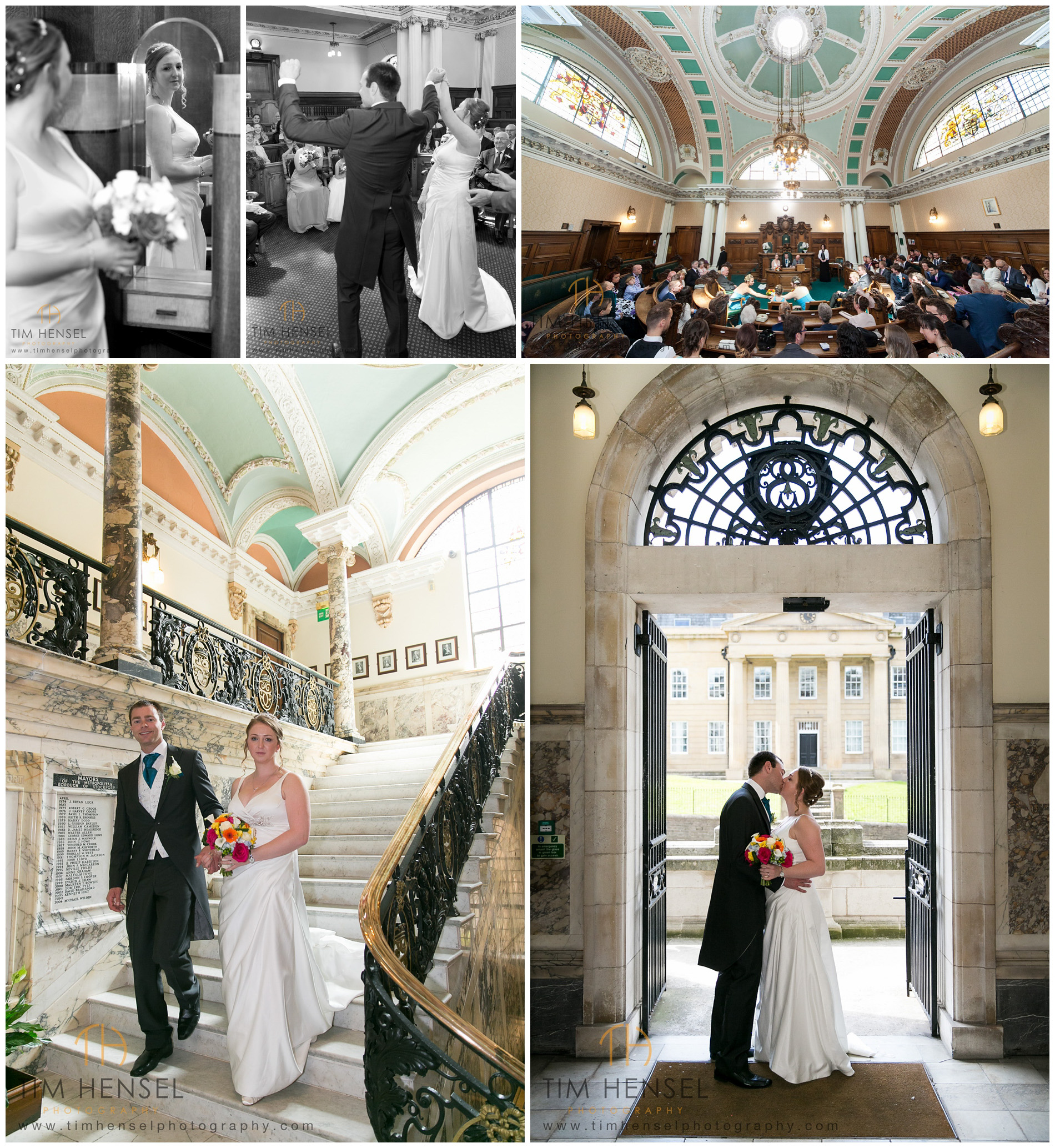 Wedding photography at Stockport Town Hall