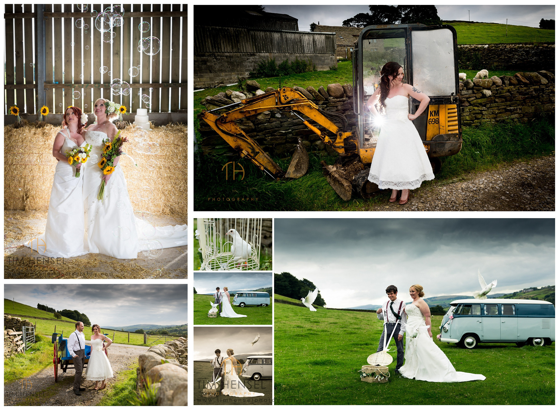 rustic wedding photography at thornsett fields farm