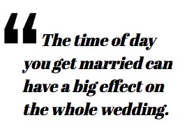 Timing of your wedding day for less stress