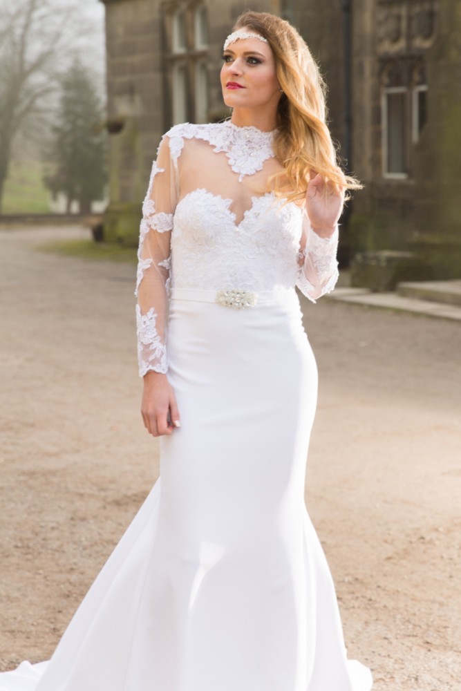 Wedding photography bride portrait at Hargate Hall