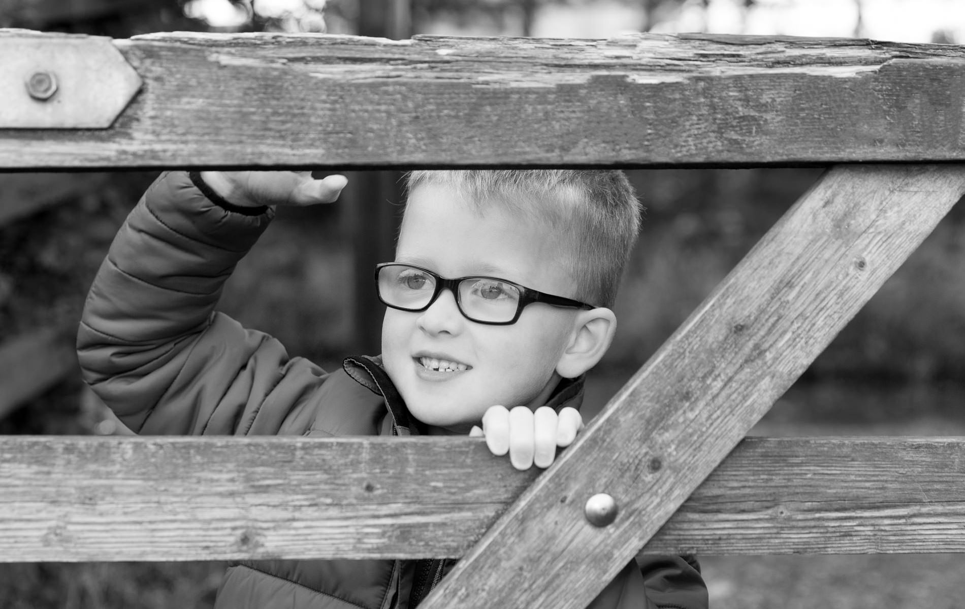 Baby photography Kent black and white glasses